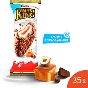 Изображение товара Пирожное Kinder Maxi King Орехи и Карамель 35г