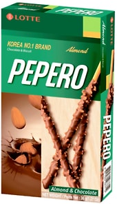 Изображение товара Соломка Lotte Almond Pepero в шоколадной глазури с миндалем 36г