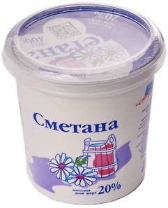 Изображение товара Сметана ЦарКа 20% 400г