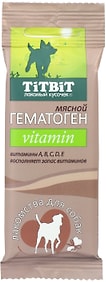 Изображение товара Лакомство для собак TiTBiT Гематоген мясной Vitamin 35г