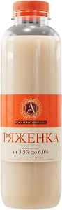 Изображение товара Ряженка А.РостАгроКомплекс 3.5%-6% 500г