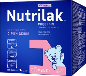 Изображение товара Смесь Nutrilak Premium 1 молочная 3шт*350г