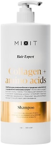 Изображение товара Шампунь для волос Mixit с коллагеном и аминокислотами для блеска и силы 1л