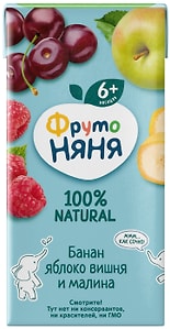 Изображение товара Нектар ФрутоНяня Снежный Карнавал из смеси фруктов с 6 месяцев 200мл