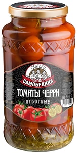 Изображение товара Томаты Скатерть-самобранка Черри маринованные отборные 1.415л