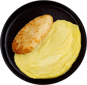 Изображение товара Котлета Перекресток Select куриная с картофельным пюре 260г