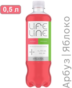 Изображение товара Напиток негазированный Lifeline Intellectual Арбуз-Яблоко витаминизированный 500мл