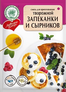 Изображение товара Смесь Волшебное дерево для творожной запеканки и сырников 130г