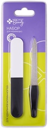 Изображение товара Набор для маникюра Маркет Beauty Пилка металлическая/пилка полировка