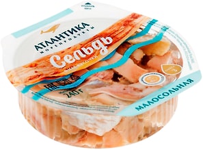 Изображение товара Сельдь Атлантика Малосольная филе-кусочки в масле 240г