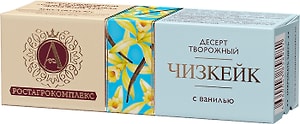 Изображение товара Десерт творожный А.РостАгроКомплекс Чизкейк с ванилью 15% 40г