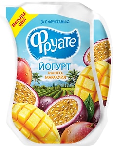 Изображение товара Йогурт питьевой Фруате Манго-Маракуя 1.5% 950г