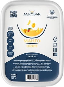 Изображение товара Пюре фруктовое Agrobar Манго 250г