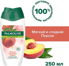 Изображение товара Гель-крем для душа Palmolive Натурэль Мягкий и сладкий Персик с увлажняющим молочком 250мл
