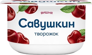 Изображение товара Творожок Савушкин Вишня 3.5% 120г
