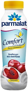 Изображение товара Биойогурт Parmalat Comfort Вишня безлактозный 1.5% 290г