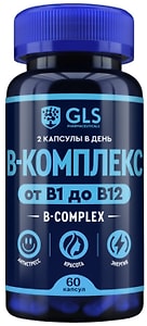 Изображение товара БАД GLS Pharmaceuticals B-комплекс 430мг 60 капсул