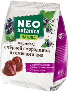 Изображение товара Мармелад Neo-botanica Natura с черной смородиной и семенами чиа 200г