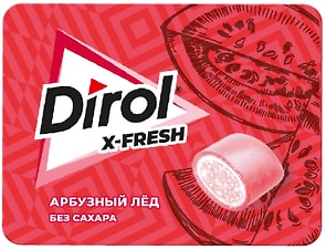 Изображение товара Жевательная резинка Dirol X-Fresh Арбузный лед 16г