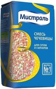 Изображение товара Чечевица Мистраль смесь красной и желтой 450г