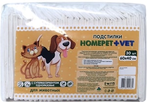 Изображение товара Пеленки для животных Homecat Vet впитывающие гелевые 60*40см 30шт