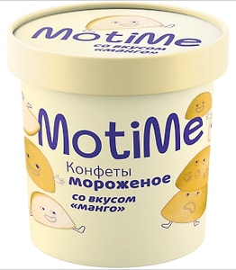 Изображение товара Мороженое MotiMe пломбир в глазури со вкусом Апельсин 15% 140г