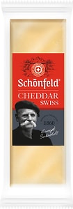 Изображение товара Сыр Schonfeld полутвердый Swiss Cheddar 53% 150г