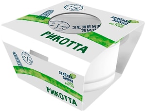 Изображение товара Сыр Зеленая линия Рикотта 45% 180г