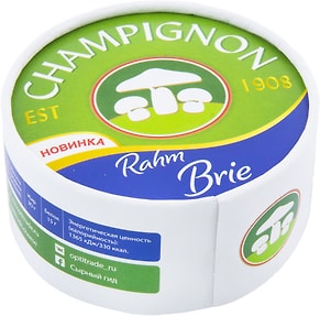 Изображение товара Сыр Champignon 1908г Бри сливочный с белой плесенью 125г