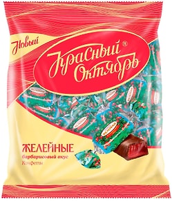 Изображение товара Конфеты Красный Октябрь Желейные Барбарисовый вкус 250г