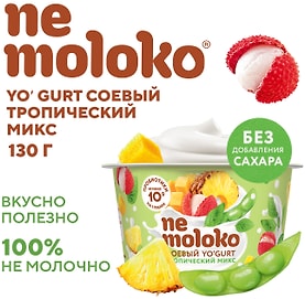 Изображение товара Продукт растительный Nemoloko Соевый Yogurt Тропический 130г