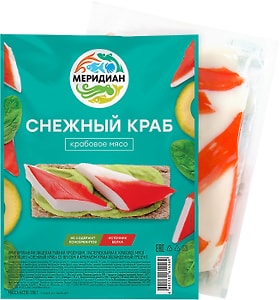 Изображение товара Крабовое мясо Меридиан Снежный краб 200г