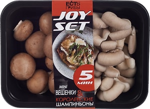 Изображение товара Мини вешенки и шампиньоны Королевские 150г