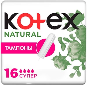 Изображение товара Тампоны Kotex Natural Супер 16шт