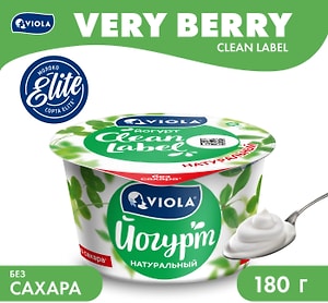 Изображение товара Йогурт Viola Clean Label Натуральный 3.4% 180г