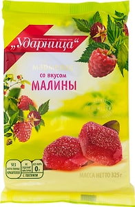 Изображение товара Мармелад Ударница со вкусом малины 325г