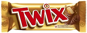 Изображение товара Шоколадный батончик Twix с карамелью 2шт*27.5г
