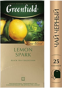 Изображение товара Чай черный Greenfield Lemon Spark 25*1.5г