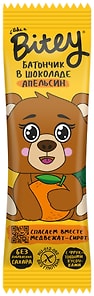 Изображение товара Батончик Take a Bitey в шоколаде с кусочками фруктов Апельсин 35г