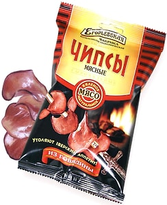 Изображение товара Чипсы Егорьевская мясные из говядины 30г