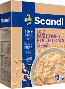 Изображение товара Хлопья Scandi Овсяные классические 450г