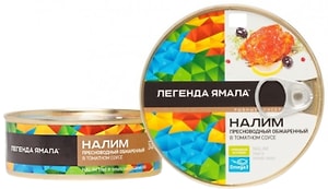Изображение товара Налим Легенды Ямала пресноводный обжаренный в томатном соусе 227г