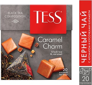 Изображение товара Чай черный Tess Caramel Charm 20*1.8г