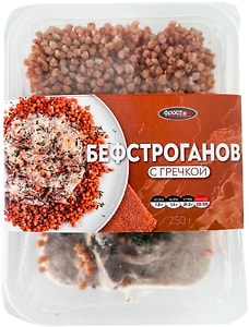 Изображение товара Бефстроганов Фросток с гречкой замороженный 250г
