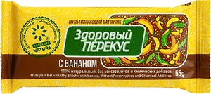Изображение товара Батончик-мюсли Здоровый перекус с бананом 55г