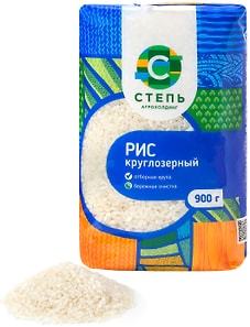 Изображение товара Рис Степь круглозерный 900г