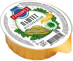 Изображение товара Паштет Гродфуд Вегетарианский с кунжутом 100г