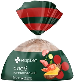 Изображение товара Хлеб Маркет Измайловский подовый нарезанный 360г