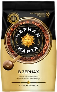 Изображение товара Кофе в зернах Черная Карта Натуральный жареный 800г