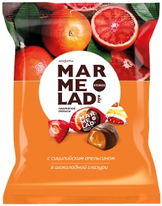 Изображение товара Конфеты Konti Мармеладные истории Сицилийский апельсин 200г